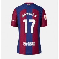 Camiseta Barcelona Marcos Alonso #17 Primera Equipación para mujer 2023-24 manga corta